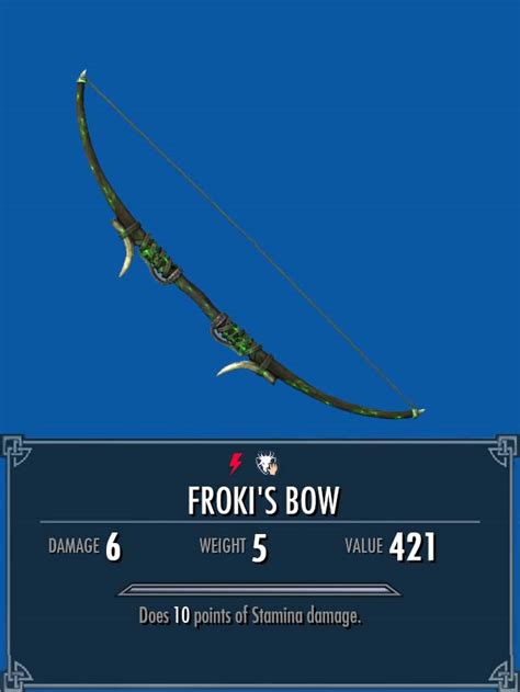 Each skill point grants a 0. . Frokis bow